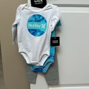 Hurley 3 piece bodysuit/leggings set